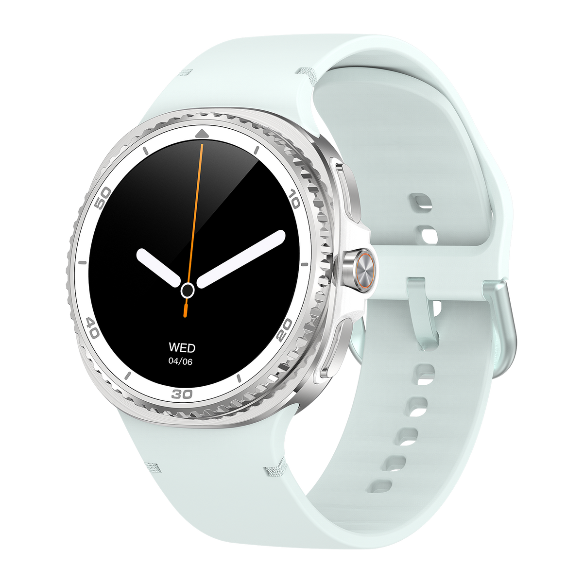 Watch8Classic-SU02 Smart Watch, Silicone Strap, Full Touch Screen, Green