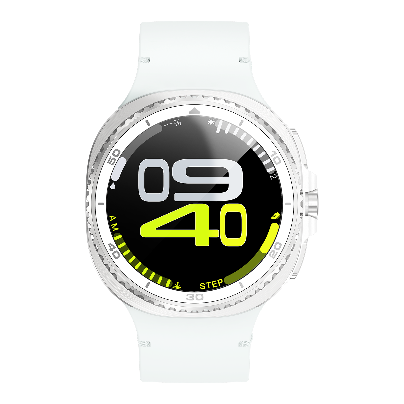 Watch8Classic-SU02 Smart Watch, Silicone Strap, Full Touch Screen, Green
