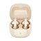 Y63 Zero Pressure Open Ear Wireless Earbuds Bluetooth 6.0 Heavy Bass Headphones，Cream Skin