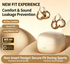 Y63 Zero Pressure Open Ear Wireless Earbuds Bluetooth 6.0 Heavy Bass Headphones，Cream Skin