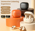 Y63 Zero Pressure Open Ear Wireless Earbuds Bluetooth 6.0 Heavy Bass Headphones，Cream Skin