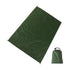 Camping Ground Sheet Waterproof Silver Coated Sunlight Resistant Quick Dry Outdoor Mat - Green 230*140cm