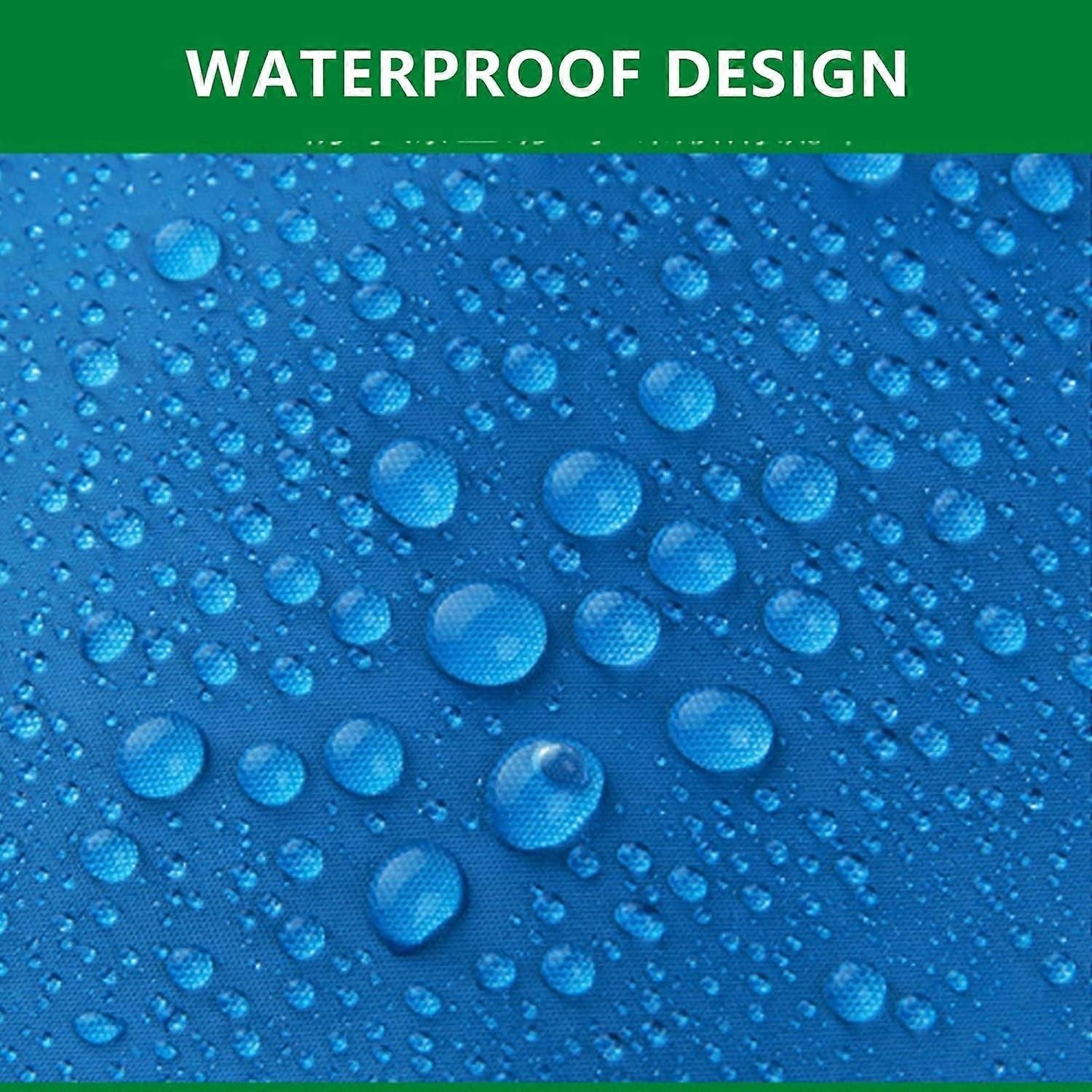 Camping Ground Sheet Waterproof Silver Coated Sunlight Resistant Quick Dry Outdoor Mat - Green 300*300cm