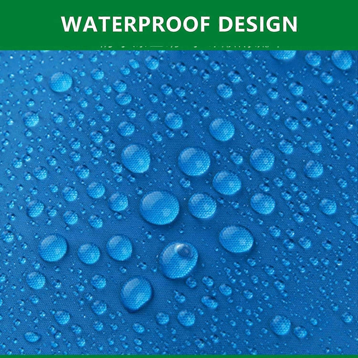 Camping Ground Sheet Waterproof Silver Coated Sunlight Resistant Quick Dry Outdoor Mat - Blue 230*210cm