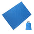 Camping Ground Sheet Waterproof Silver Coated Sunlight Resistant Quick Dry Outdoor Mat - Blue 300*300cm