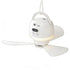 Camping Fan USB Rechargeable Tent Fan with Remote Control LED Light 5 Speeds Timer Portable Ceiling Fan for Camping