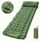 Portable Sleeping Pad, Camping Inflatable Mattress With Pillows, Folding Ultralight Air Cushion For Outdoor Hiking Trekking well - Green