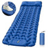 Portable Sleeping Pad, Camping Inflatable Mattress With Pillows, Folding Ultralight Air Cushion For Outdoor Hiking Trekking well - Gray