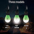 LED Camping Lantern, Super Bright Outdoor Waterproof Light with Hook, Ideal for Hiking, Fishing, Parties, 4-Pack Black