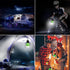 LED Camping Lantern, Super Bright Outdoor Waterproof Light with Hook, Ideal for Hiking, Fishing, Parties, 4-Pack Black