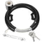 4-Pack Reusable Steel Bike Frame Locks, Multi-Function Round Design, Black