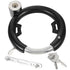 4-Pack Reusable Steel Bike Frame Locks, Multi-Function Round Design, Black