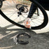 4-Pack Reusable Steel Bike Frame Locks, Multi-Function Round Design, Black