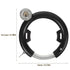 4-Pack Reusable Steel Bike Frame Locks, Multi-Function Round Design, Black
