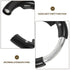 4-Pack Reusable Steel Bike Frame Locks, Multi-Function Round Design, Black