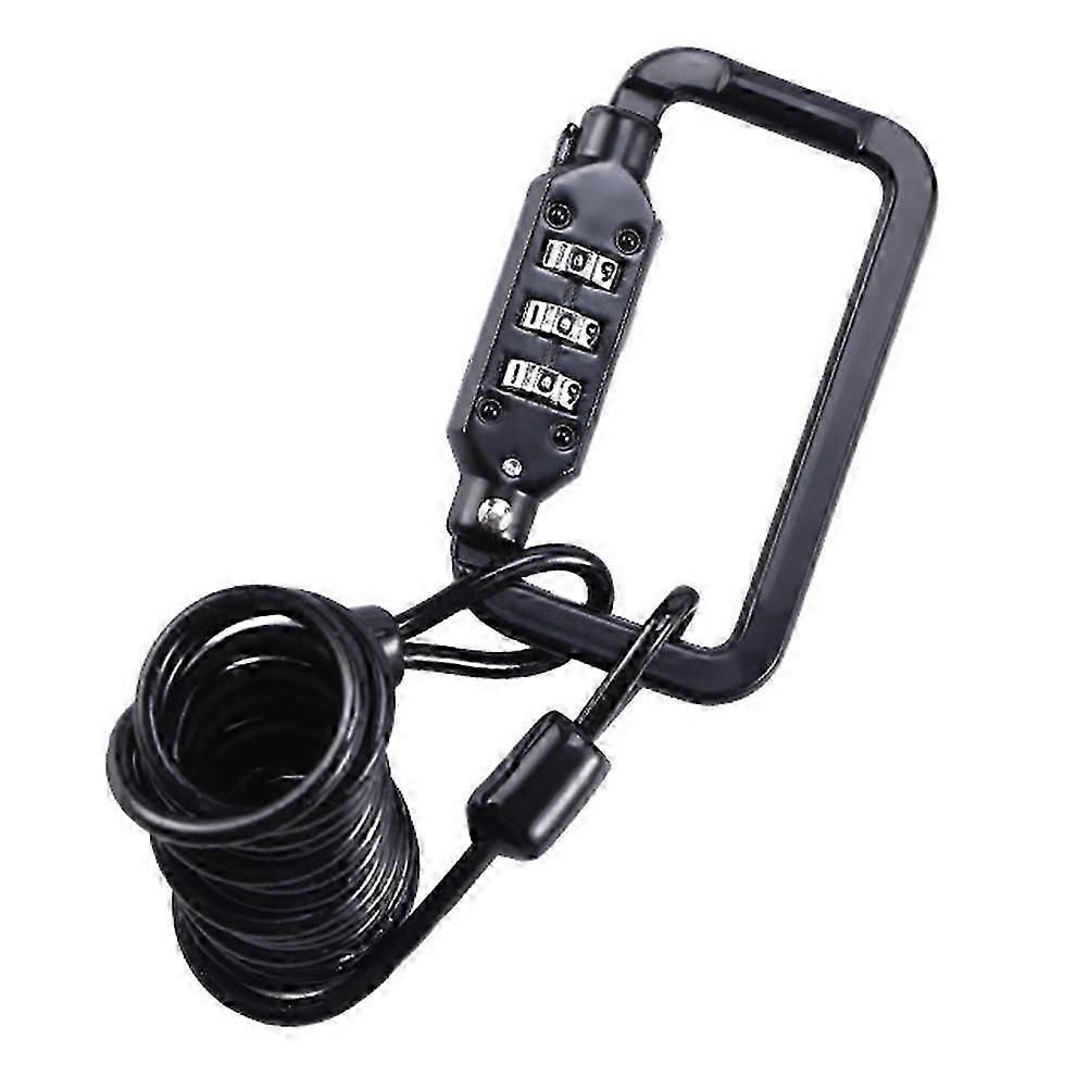 2-Pack Combination Cable Bike Lock, 3-Digit Code, 1.2m Steel Wire Cable