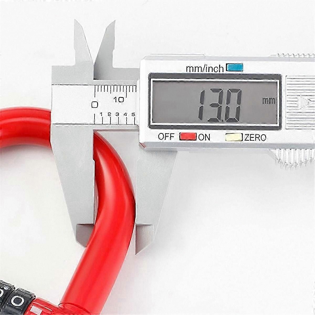 4-Digit U-Shape Bicycle Lock, Anti-Theft Weatherproof Metal Body, Red Finish