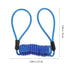 3-Pack Disc Lock Reminder Cable, Steel & Plastic, Multi-Color, 10cm Coil