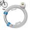 Heavy-Duty Round Cable Bike Lock, Weatherproof Steel, 2 Keys Included, Black