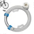 Heavy-Duty Round Cable Bike Lock, Weatherproof Steel, 2 Keys Included, Black