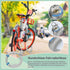Heavy-Duty Round Cable Bike Lock, Weatherproof Steel, 2 Keys Included, Black