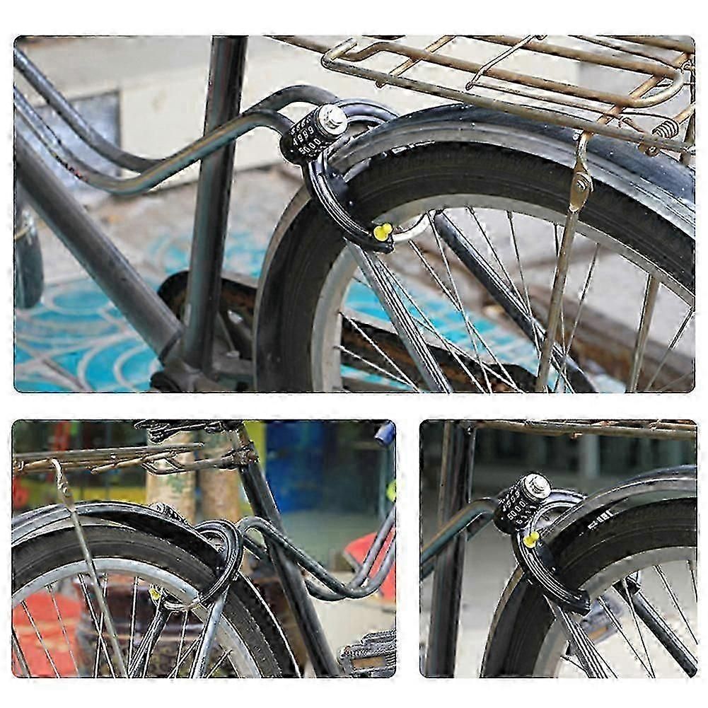 Steel Horseshoe Bike Lock, 4-Digit Combination Password, Keyless, 260g