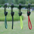 10Pcs Tent Stretch Strap Set Bungee Cords Set with Hooks, Metal Shock Cord Hook - Green