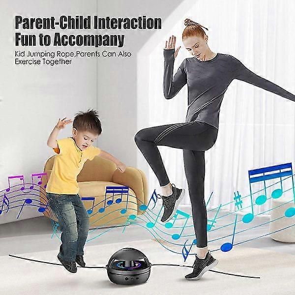 Jump Rope with Electric Jump Rope Jump Rope Adjustable 1-10 Speed Level Remote Control Jump Rope For Adults Black