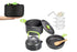 10Pcs Camping Cookware Mess Kit for Outdoor Camping Hiking Picnic -Green