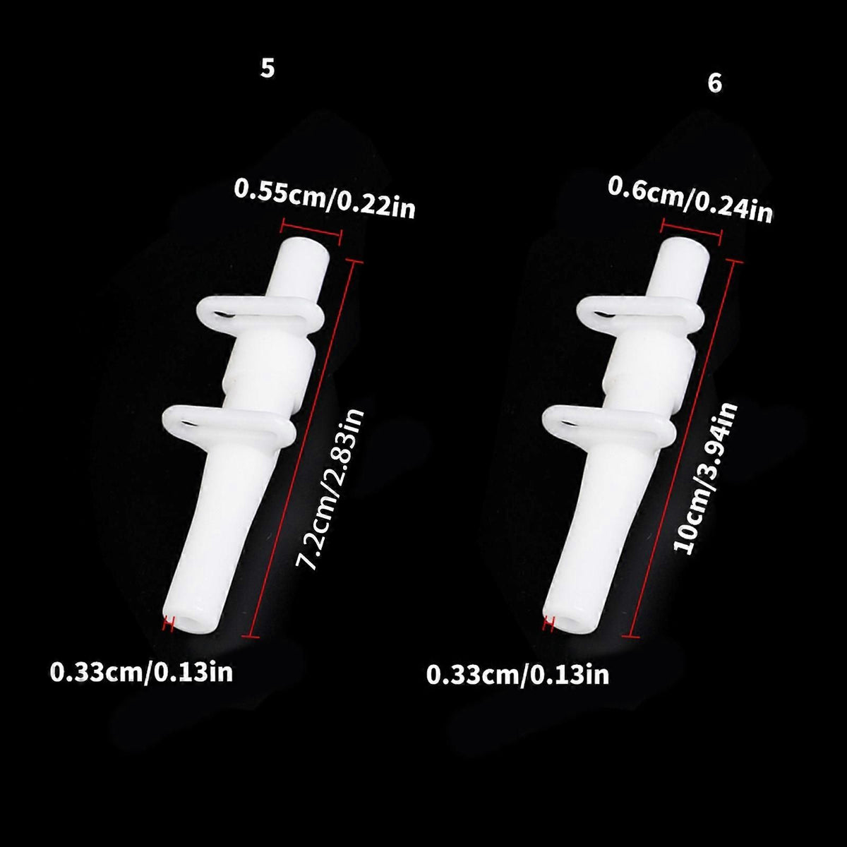 10pcs Tent Pole Connectors Plastic Tent Rod Joints 6mm for Camping