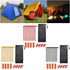 10pcs Aluminum Tent Stakes 18cm Lightweight Ground Pegs for Camping Beach Outdoor - Yellow