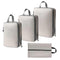 Travel Packing Cubes Set, Beige Luggage Organiser Bags for Camping