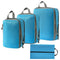 Travel Packing Cubes Set, Blue Luggage Organiser Bags for Camping