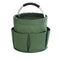 Foldable Storage Basket with Handle and Multiple Pockets, Waterproof Picnic and Camping Organizer - Green