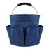 Foldable Storage Basket with Handle and Multiple Pockets, Waterproof Picnic and Camping Organizer - Blue