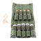 Camping Spice Storage Bag with 9 Glass Jars, Canvas Foldable Condiment Organiser for Outdoor Cooking