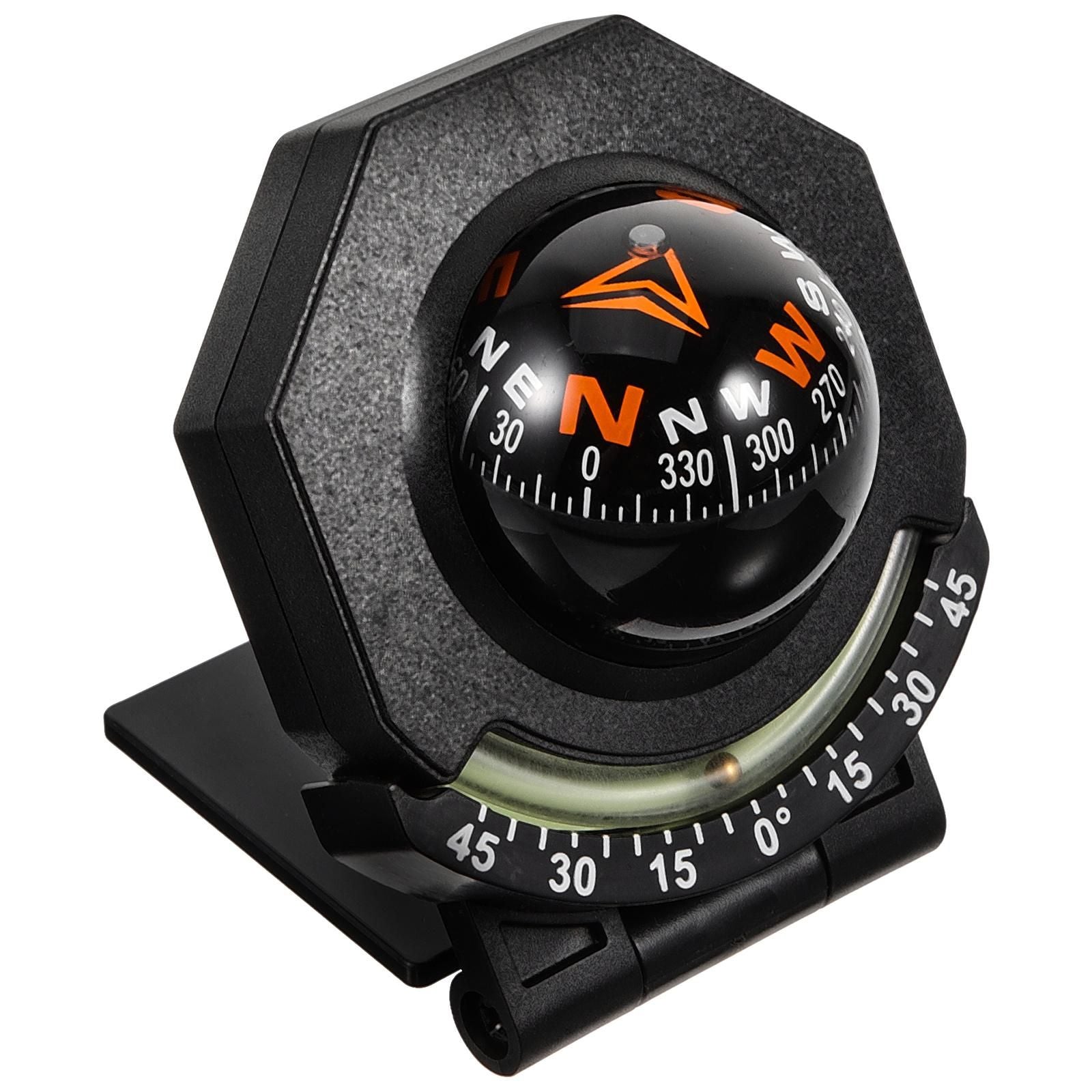 Car Compass Portable Outdoor Compass Ball Car Dashboard Ornament Automotive Compass Ball