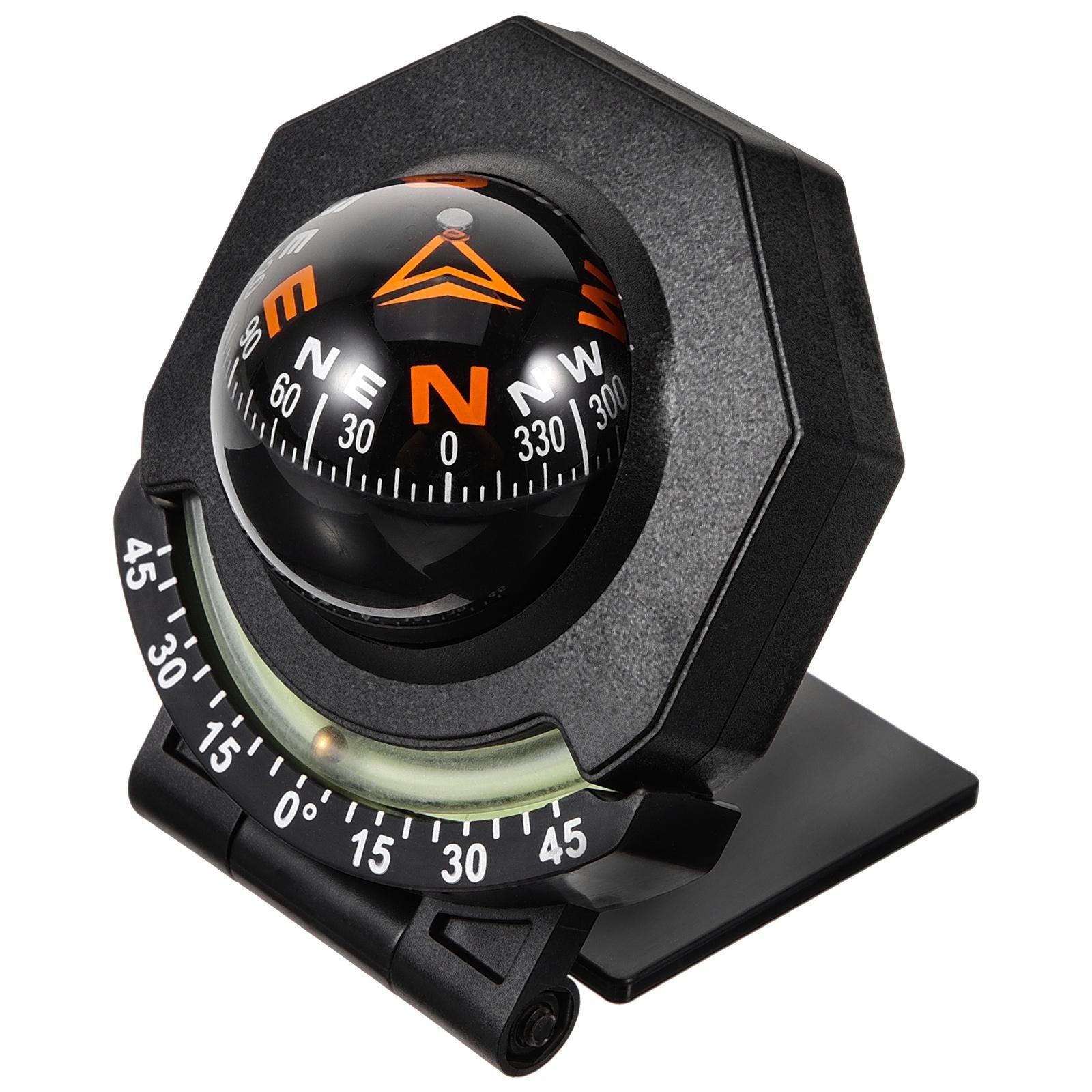 Car Compass Portable Outdoor Compass Ball Car Dashboard Ornament Automotive Compass Ball