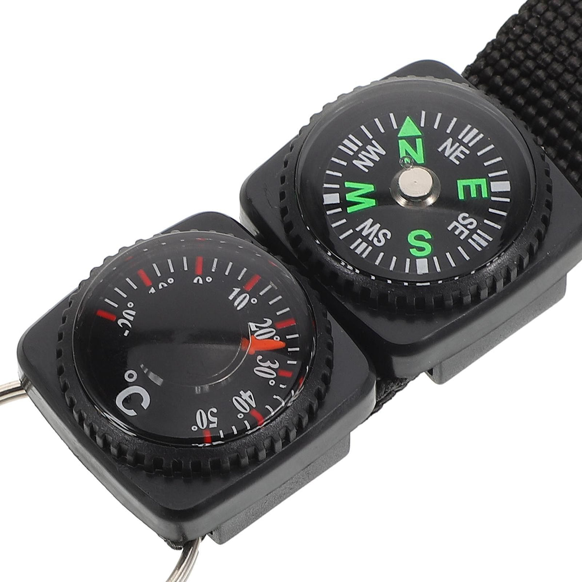 Portable Carabiner Compass Metal Compass Backpacking Compass Hiking Essentials Multifunctional Hiking Compass With Carabiner
