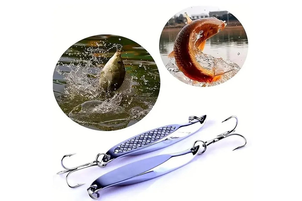 Fishing Lure Metal Slugs Slice Spoon Spinner Baits Tackle Mackerel Tailor Lures
