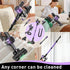 Cordless Vacuum Cleaner, 10 in 1 Stick Vacuum with Powerful Suction, Hose, Green LED Light, Anti-Tangle Brush, 55Kpa Lightweight Rechargeable Vacuum Cleaner for Home, Hardwood Floors, Carpets, Pet Hair.