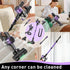 Cordless Vacuum Cleaner, 10 in 1 Stick Vacuum with Powerful Suction, Hose, Green LED Light, Anti-Tangle Brush, 55Kpa Lightweight Rechargeable Vacuum Cleaner for Home, Hardwood Floors, Carpets, Pet Hair.