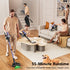 Cordless Vacuum Cleaner, 55Kpa/55mins Self-Standing Powerful Stick Lightweight Vacuum Cleaner for Home Pet Hair/Hard Floor/Carpet。
