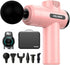 VELORA Mini Massage Gun - Deep Tissue Percussion Massager for Neck Back Shoulder Leg Foot - 6 Heads USB-C Rechargeable - Grey