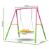 Flying Saucer Swing Set with Heavy Duty A-Frame Metal Swing Stand, Ful