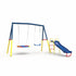 Swing Sets with Kids Slide for Backyard Outdoor, Metal and PE