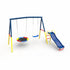 Swing Sets with Kids Slide for Backyard Outdoor, Metal and PE