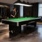 8Ft Billiard Table, Velvet Tablecloth with Accessories - Blue