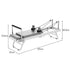 Foldable Pilates Reformer, Silent Resistance with Adjustable Steel Frame