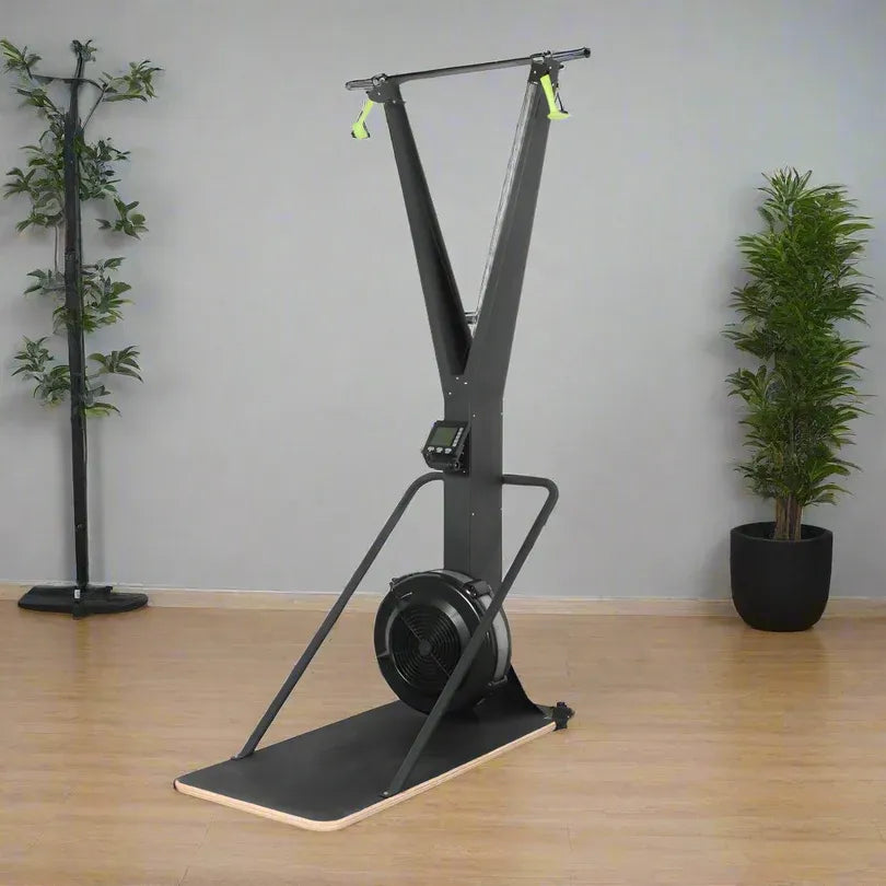 Air Resistance Ski Trainer – Vertical Full-Body Cardio Machine with Smart Monitor